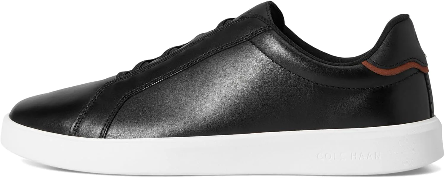 Мужские слипоны Cole Haan Grand Crosscourt с дневной шнуровкой, черный/слоновая кость — фото 4