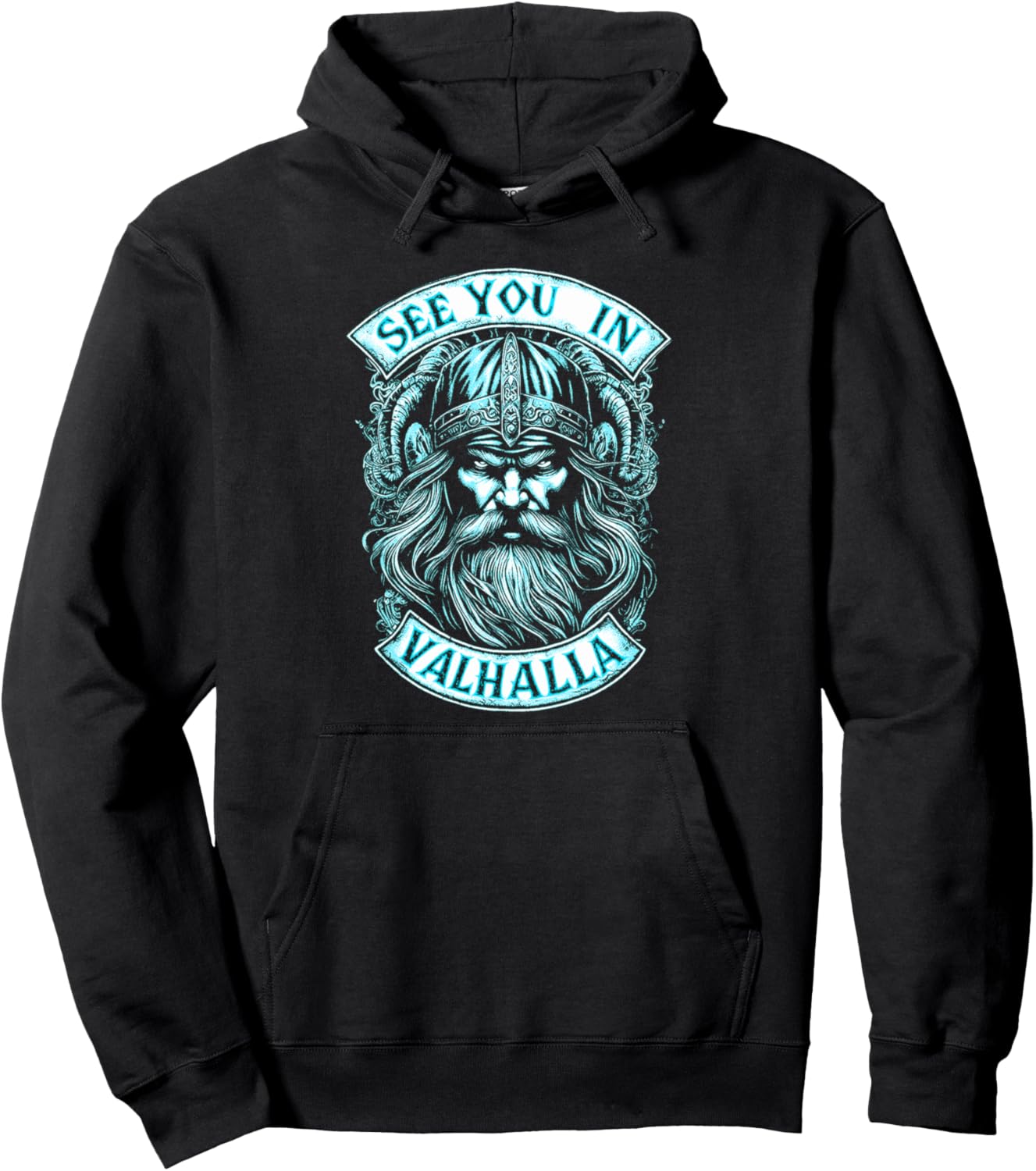 

Толстовка Odin Hoodie See You In Valhalla Vikings Design Wotan Odin, черный