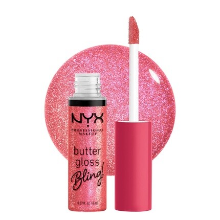 

ПРОФЕССИОНАЛЬНЫЙ МАКИЯЖ Блеск для губ Butter Gloss Bling She Got Money Shimmer 0,27 жидких унций NYX