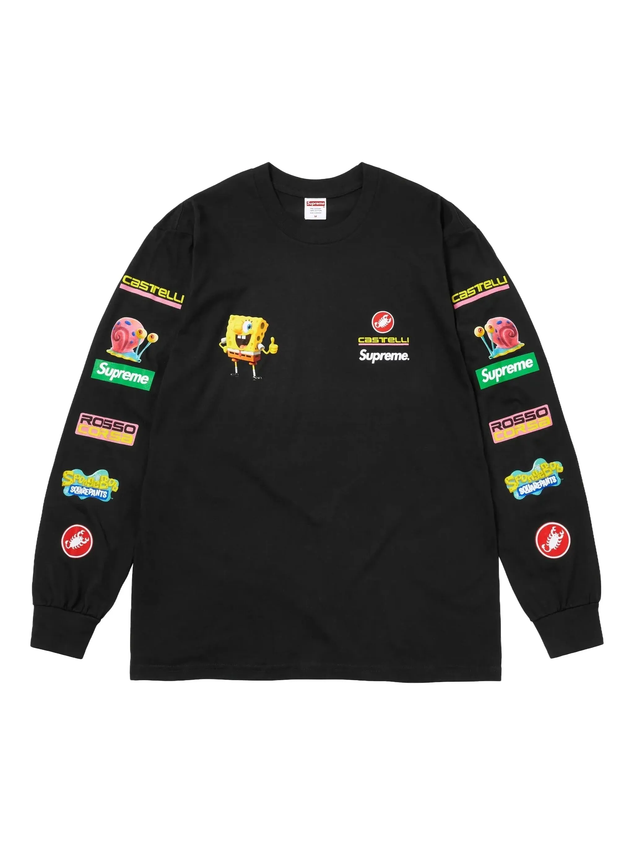 

Футболка из коллаборации с SpongeBob x Castelli Racing Supreme, черный