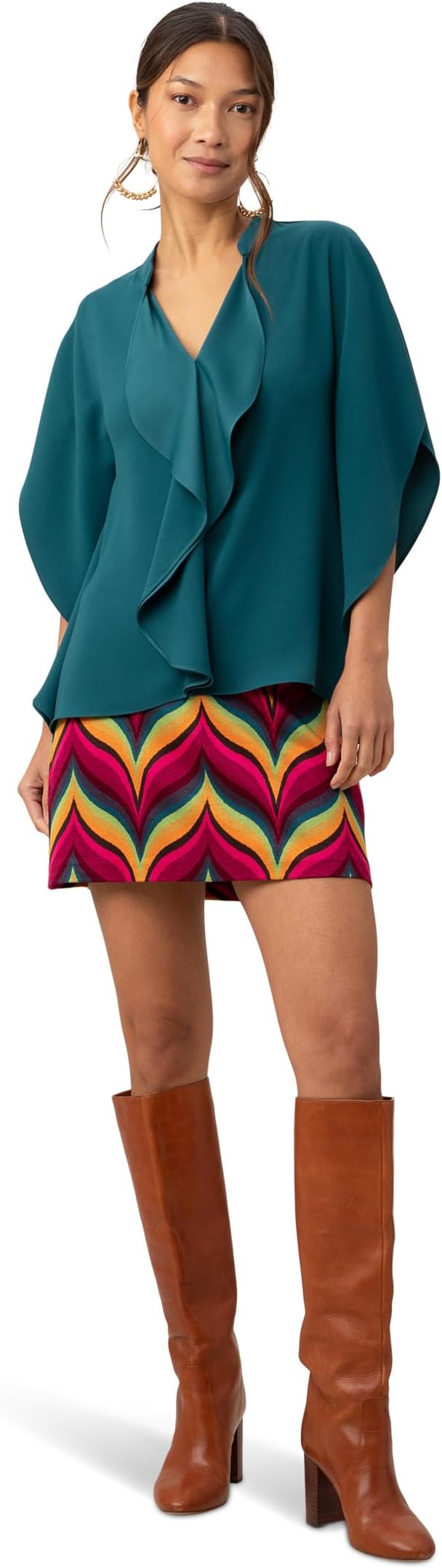 

Топ Trina Turk Tompkins Square Top, цвет Greenwich Green