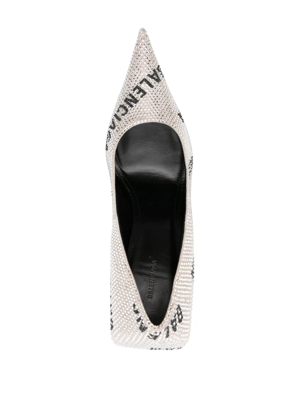 Туфли Square Knife 110 BALENCIAGA, серебяный — фото 4