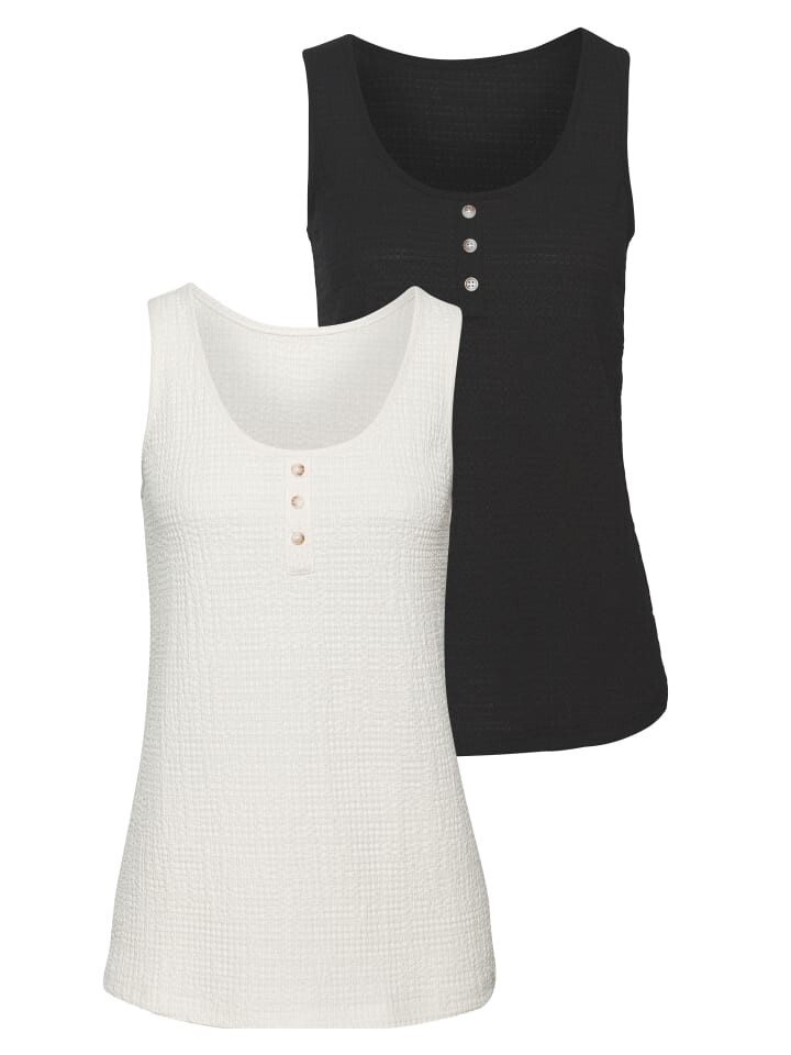 

Топ Vivance Shirt, цвет schwarz, creme