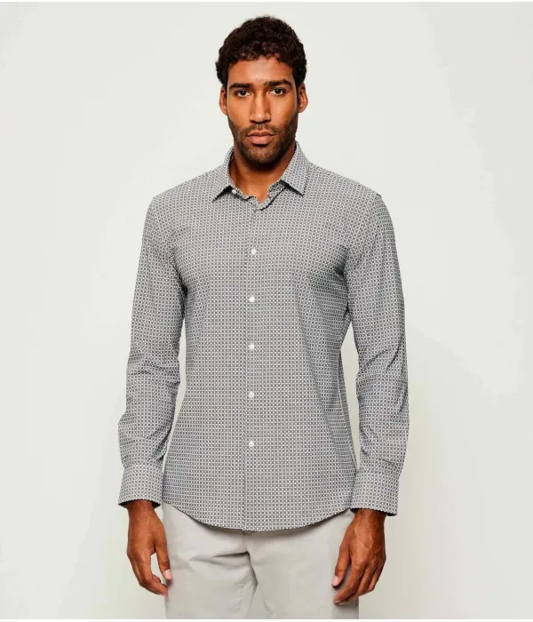 Футболка P-HANK-s-kent-C1 slim fit Boss, серый — фото 3