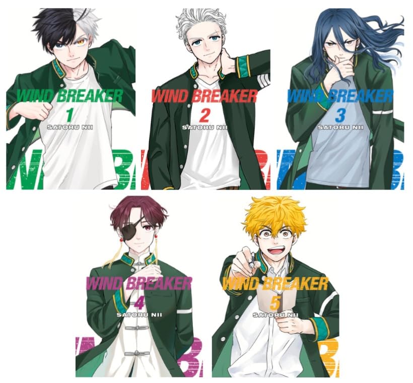 

WIND BREAKER Manga Series 5-Book Collection Set I (Vol.1 to Vol.5) by Satoru Nii - High-Octane Action, Friendship, and Street Fighting Drama (Kodansha Comics)