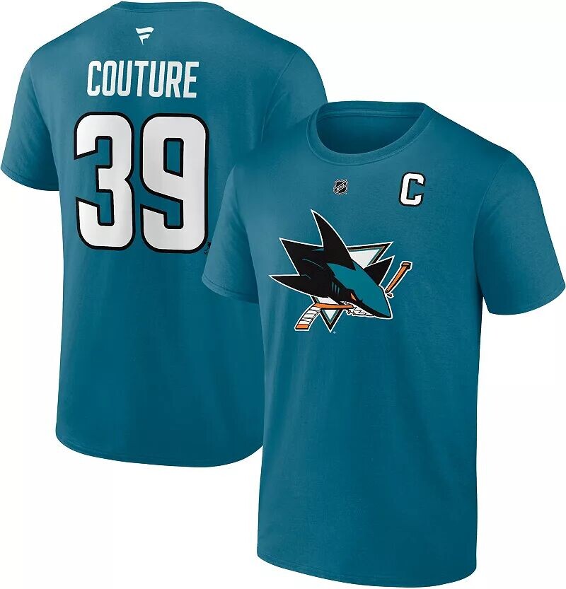 

Синяя футболка NHL San Jose Sharks Logan Couture #39