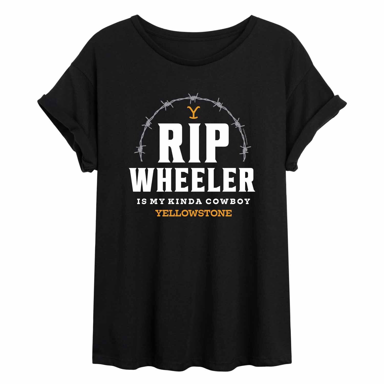 

Юниорская футболка с струящимся рисунком Yellowstone Wheeler Licensed Character