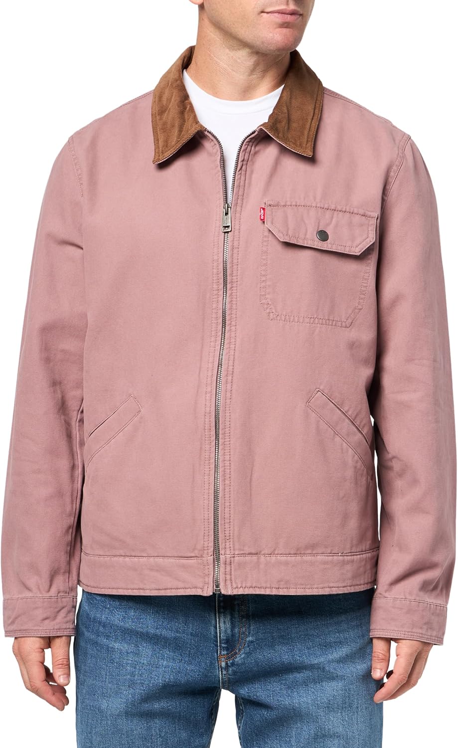 

Куртка Levi's Workwear из хлопчатобумажной ткани с вельветовым воротником и воротником Depot, Mauve Lightweight