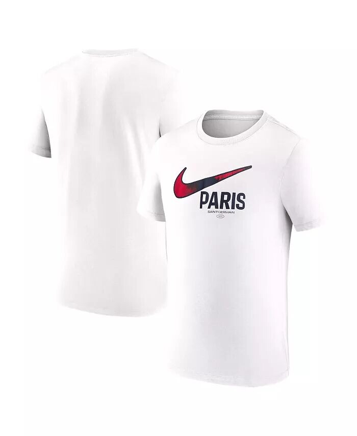 

Мужская белая футболка с логотипом Paris Saint-Germain Nike