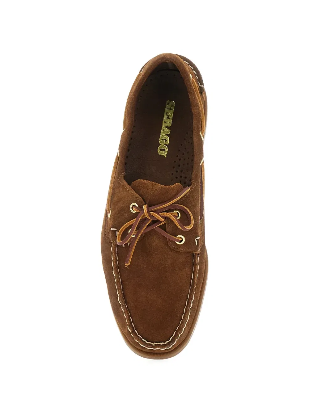Кожаные лодочные туфли Portland Sebago, коричневый — фото 2