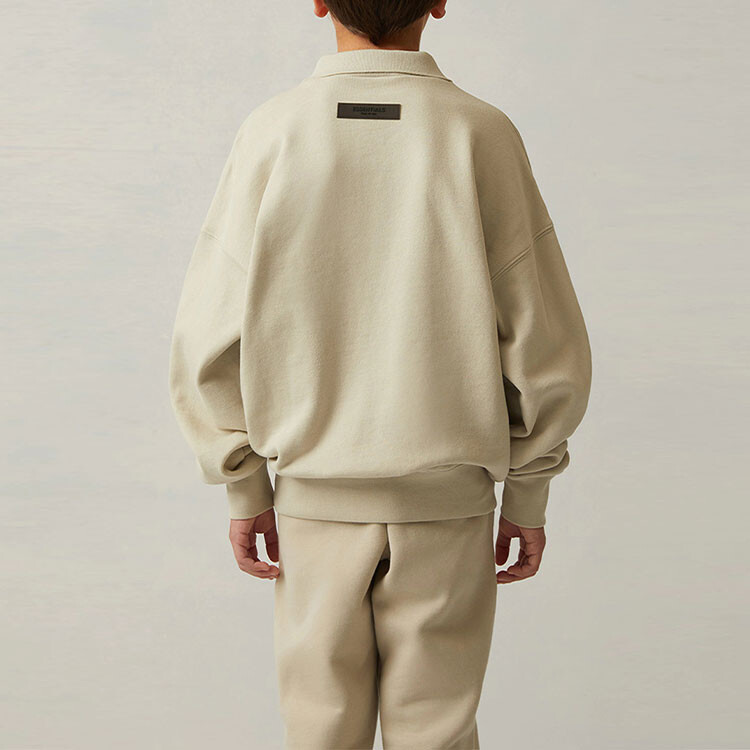 Детская футболка Fear Of God Essentials, цвет Wheat — фото 3