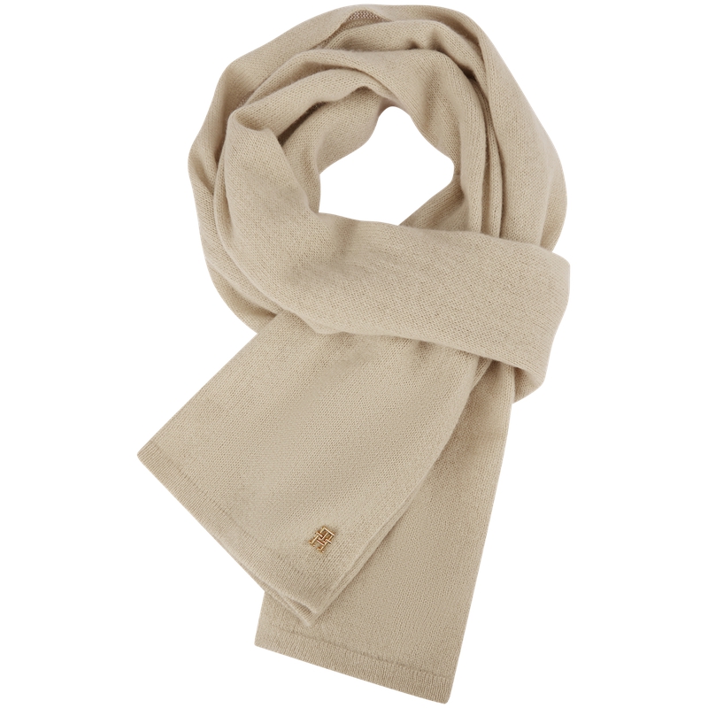 

Tommy Hilfiger Кашемировый вязаный шарф женский, Khaki RBT