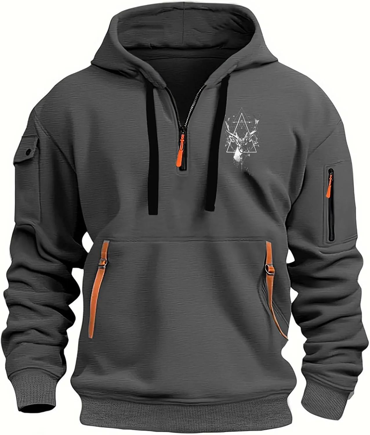 

Толстовка мужская Quarter Zip с карманами Cheyubny