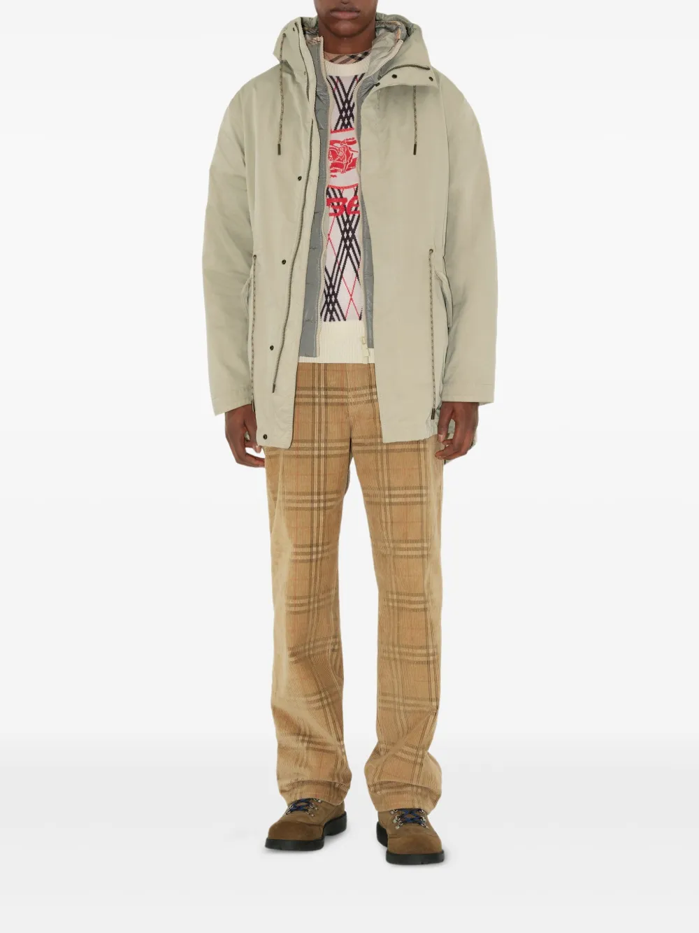 

Многослойная парка BURBERRY, нейтральный