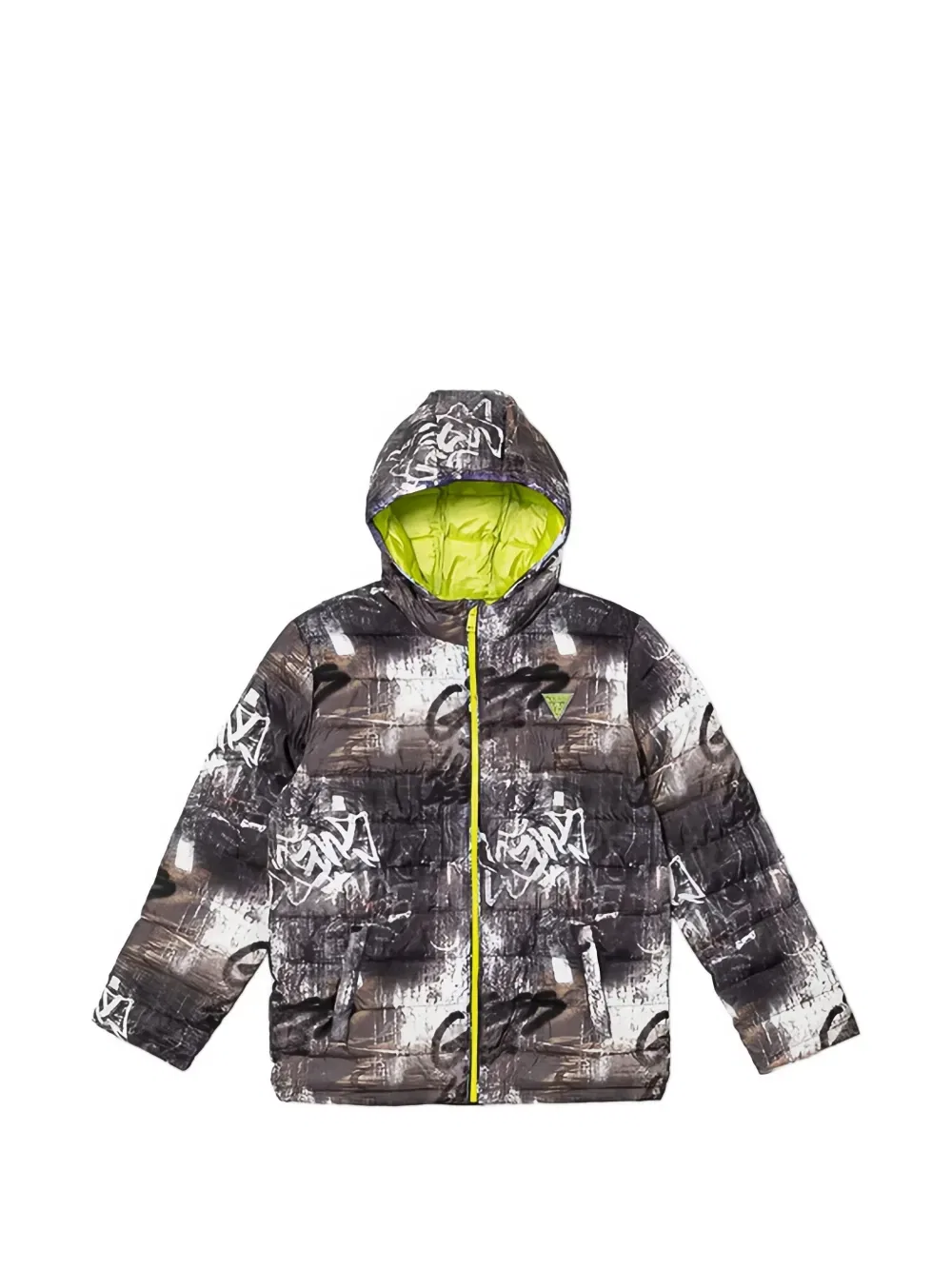 Куртка с капюшоном и узором Guess Kids, серый