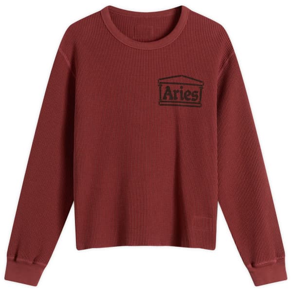 

Реверсивная футболка с длинным рукавом детского кроя Aries, бордо