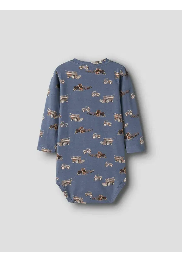 Боди Name It, vintage indigo, цвет выбеленный индиго — фото 2