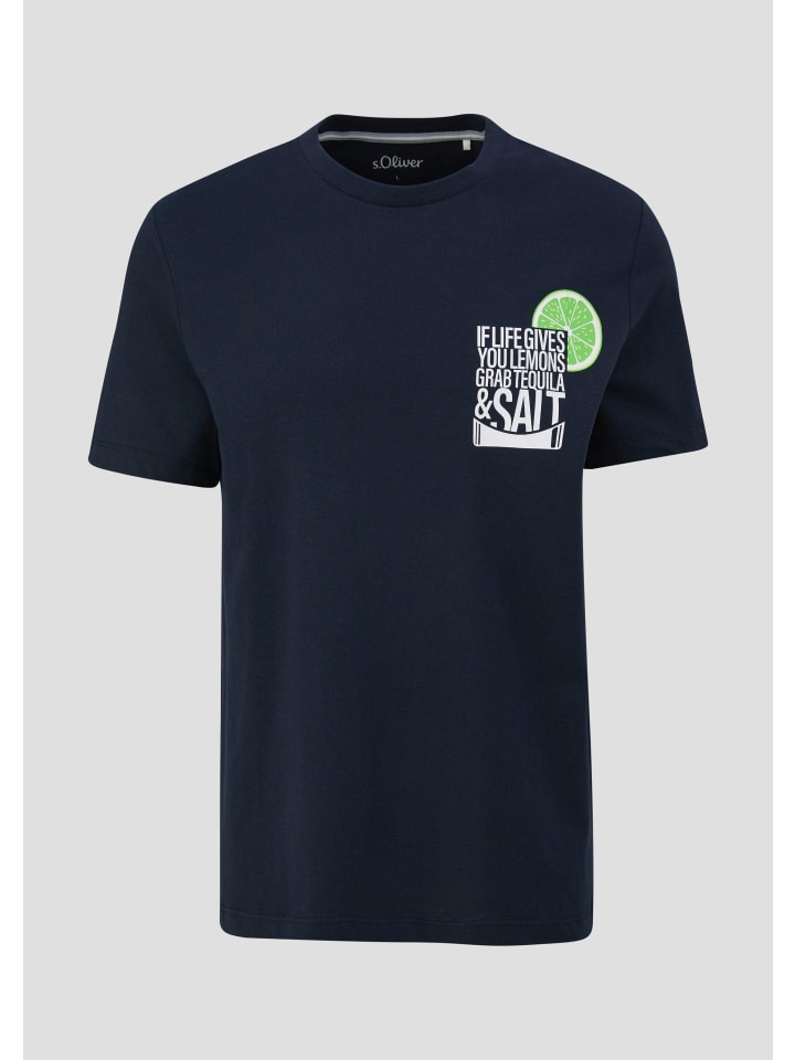 

s.Oliver Футболка цвета 59D3_navy, Синий, s.Oliver Футболка цвета 59D3_navy