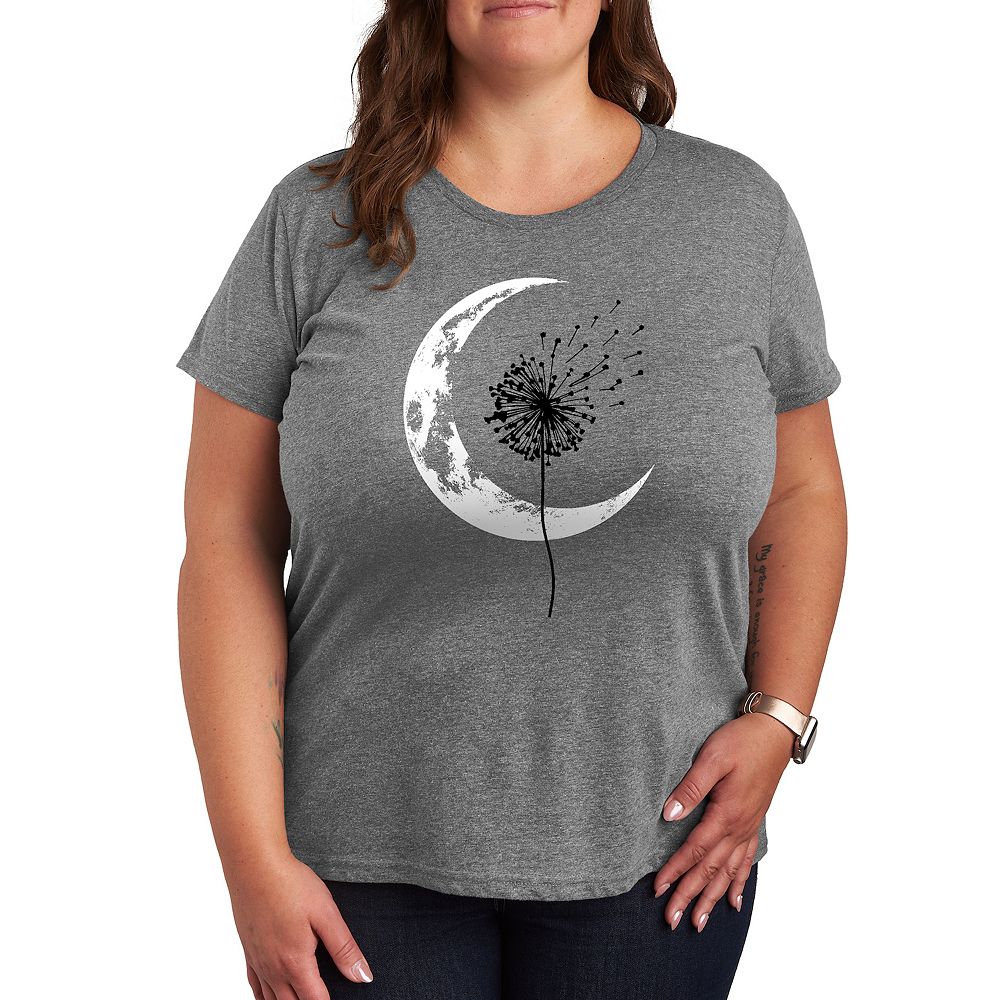 

Футболка Plus с рисунком Dandelion Crescent Moon Licensed Character, цвет Heather Gray