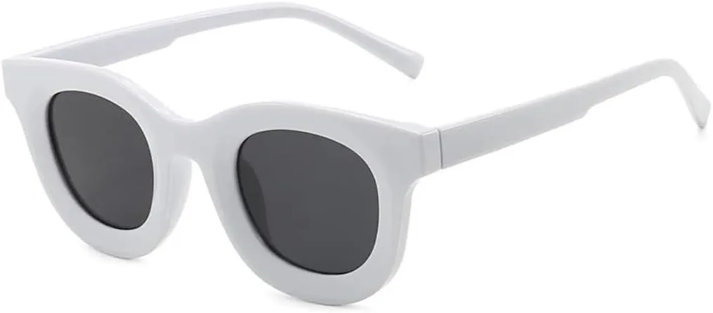 

Популярные модные круглые разноцветные женские солнцезащитные очки в стиле ретро, ​​​​желейные цветные очки, солнцезащитные очки UV400 для мужчин UUPTTPL, White Gray