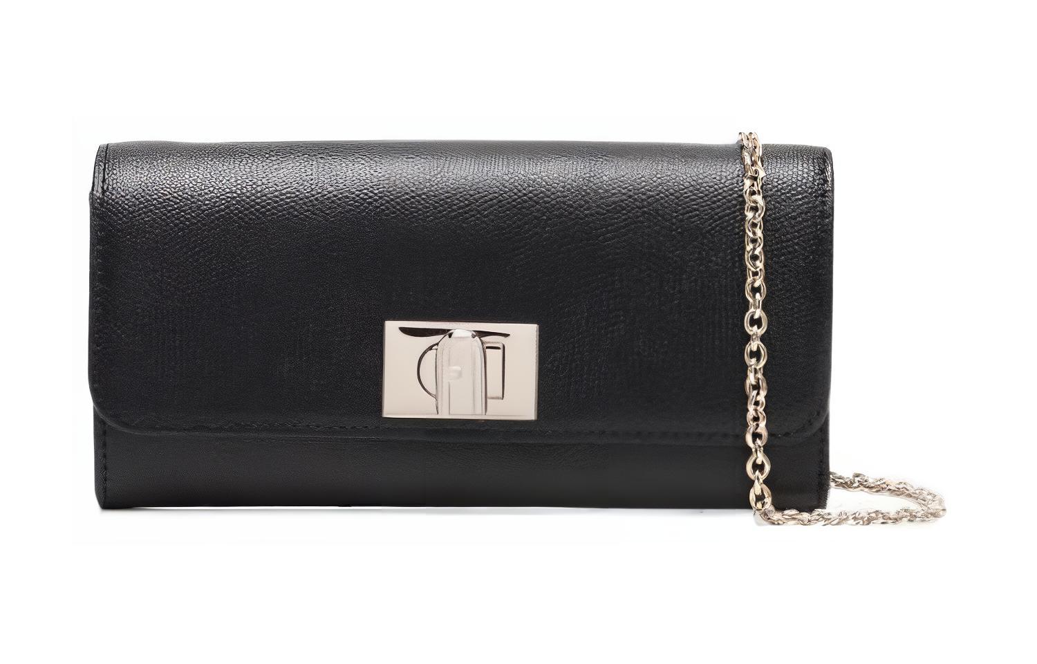 

Furla Кожаная сумка через плечо, поясная сумка, женский бумажник черный