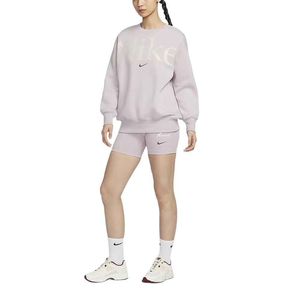 Повседневные шорты женские серо-фиолетовые Nike — фото 4