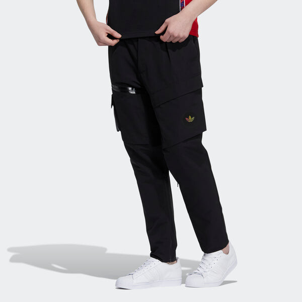 Спортивные штаны Men's adidas originals Prem Wvn Pnt Logo Multiple Pockets Sports Pants/Trousers/Joggers Black, мультиколор — фото 2