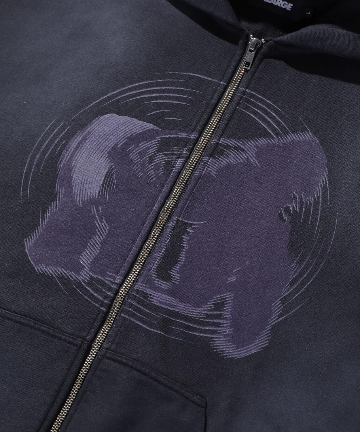 

Толстовка с капюшоном размера XLARGE, обработанная спреем, на молнии, мужская, черный