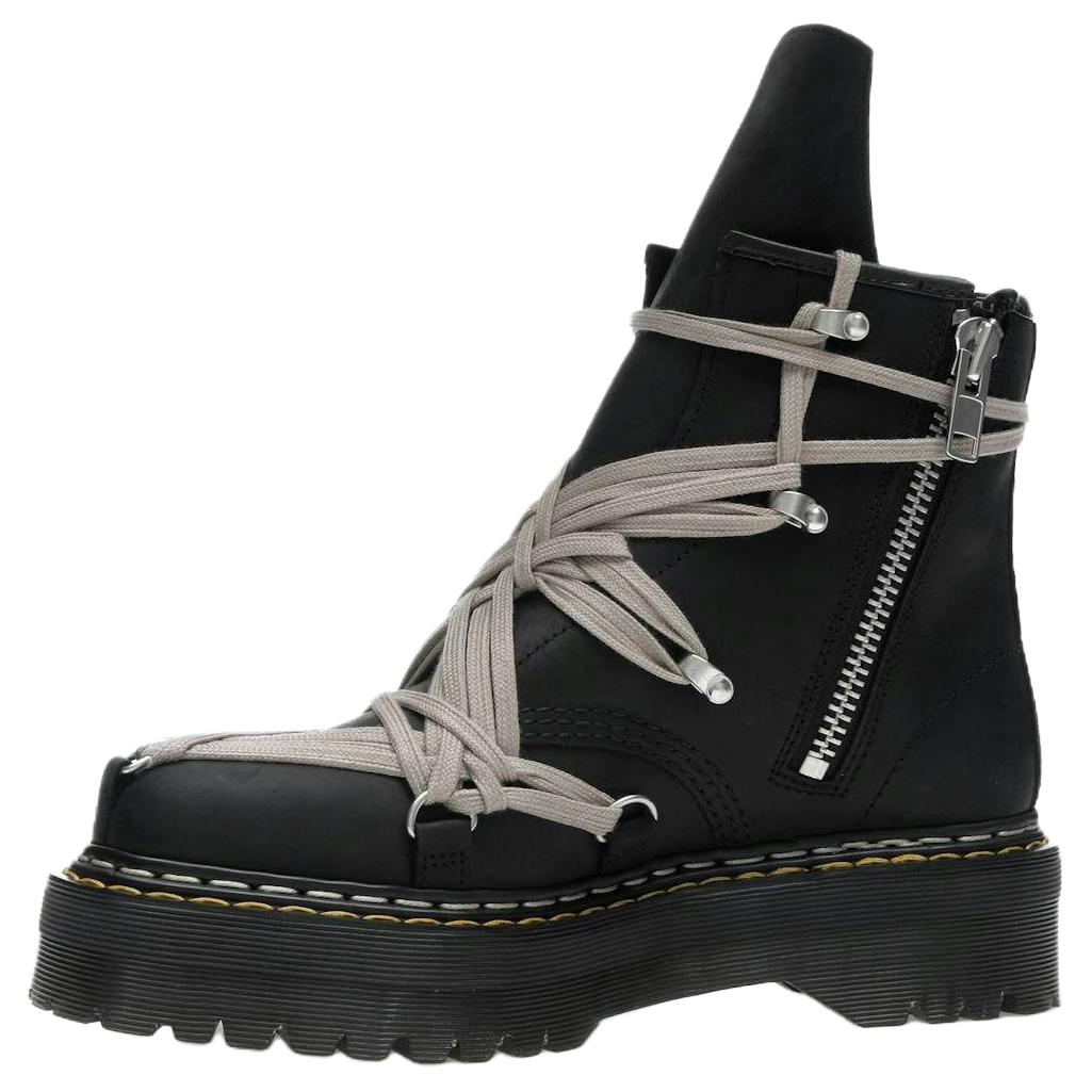 RICK OWENS Кроссовки RO Dr. Martens Collaboration 1460 Short Martin мужские Black — фото 4
