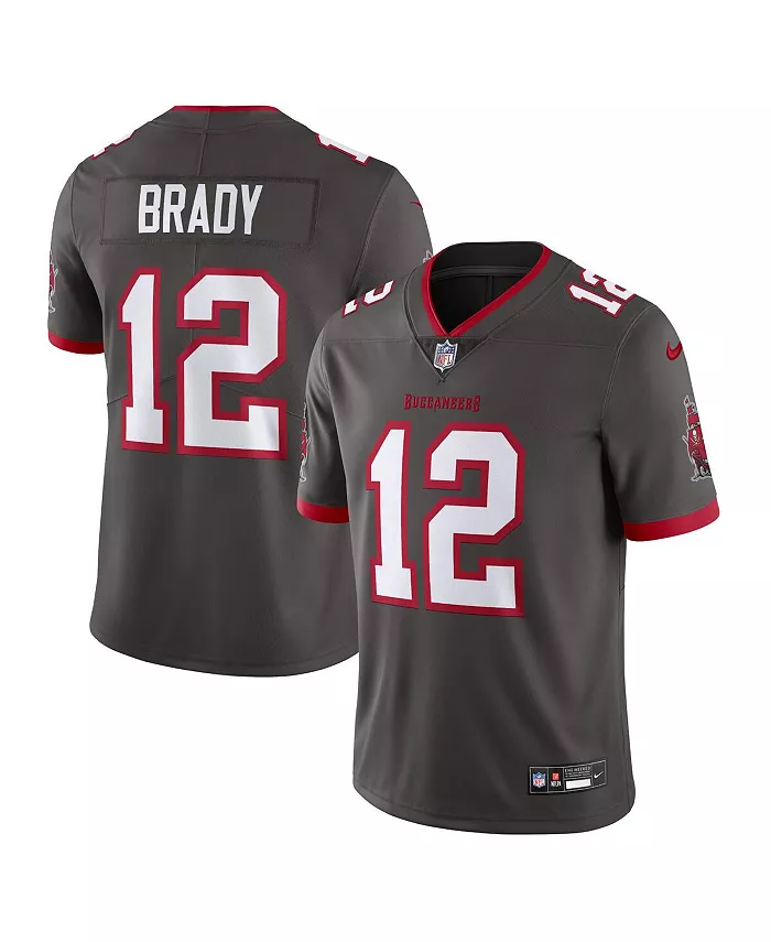

Мужская альтернативная ограниченная джерси Tampa Bay Buccaneers Vapor Untouchable Тома Брэди Nike, серебряный