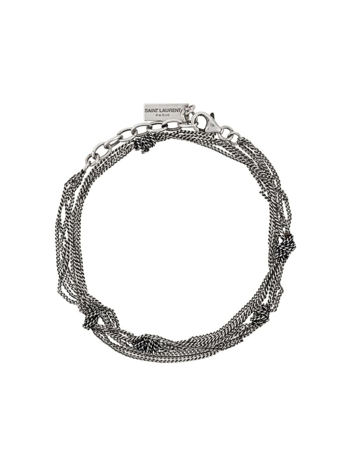 

Цепочный браслет Saint Laurent, металлик
