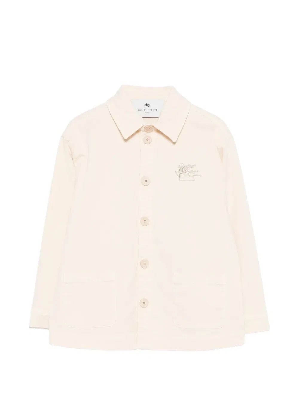 Куртка с вышивкой в виде Пегаса Etro Kids, бежевый