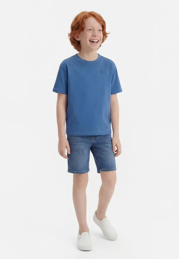 Выцветшая базовая футболка Abercrombie & Fitch, Moonlight Blue