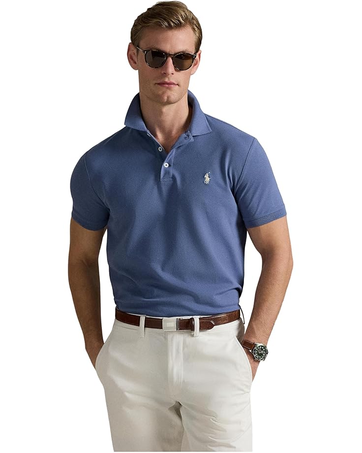 

Мужская поло Ralph Lauren Classic Fit Stretch Mesh Polo Ralph Lauren, Capri Blue, Синий, Мужская поло Ralph Lauren Classic Fit Stretch Mesh Polo Ralph Lauren, Capri Blue