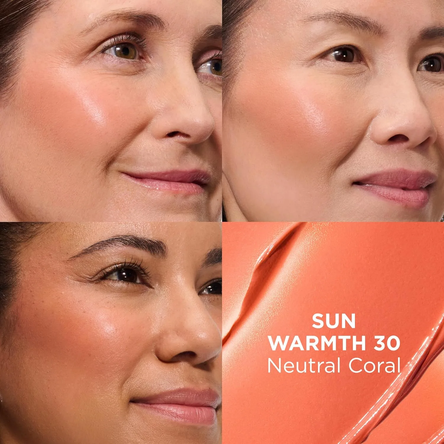 IT Cosmetics Do It All Serum Color Balm Sun Cream Blush & Bronzer, смешиваемый и наращиваемый, подтягивающий, моделирующий, универсальный цвет, 24-часовая гидратация, гиалуроновая кислота, пептиды и витамин E - 0.63 унции, Sun Warmth 30 (neutral... — фото 2