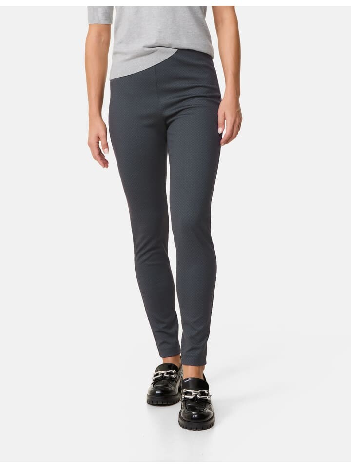 

Тканевые брюки Gerry Weber Freizeit verkürzt, цвет schwarz braun minimal