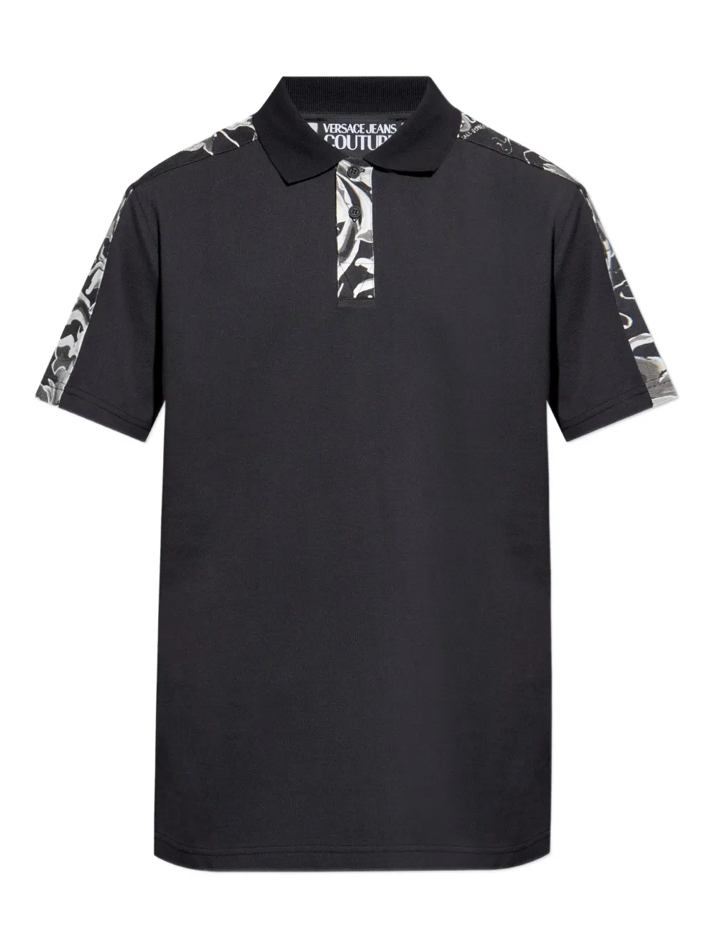 

Рубашка-поло с принтом в стиле барокко Versace Jeans Couture, черный