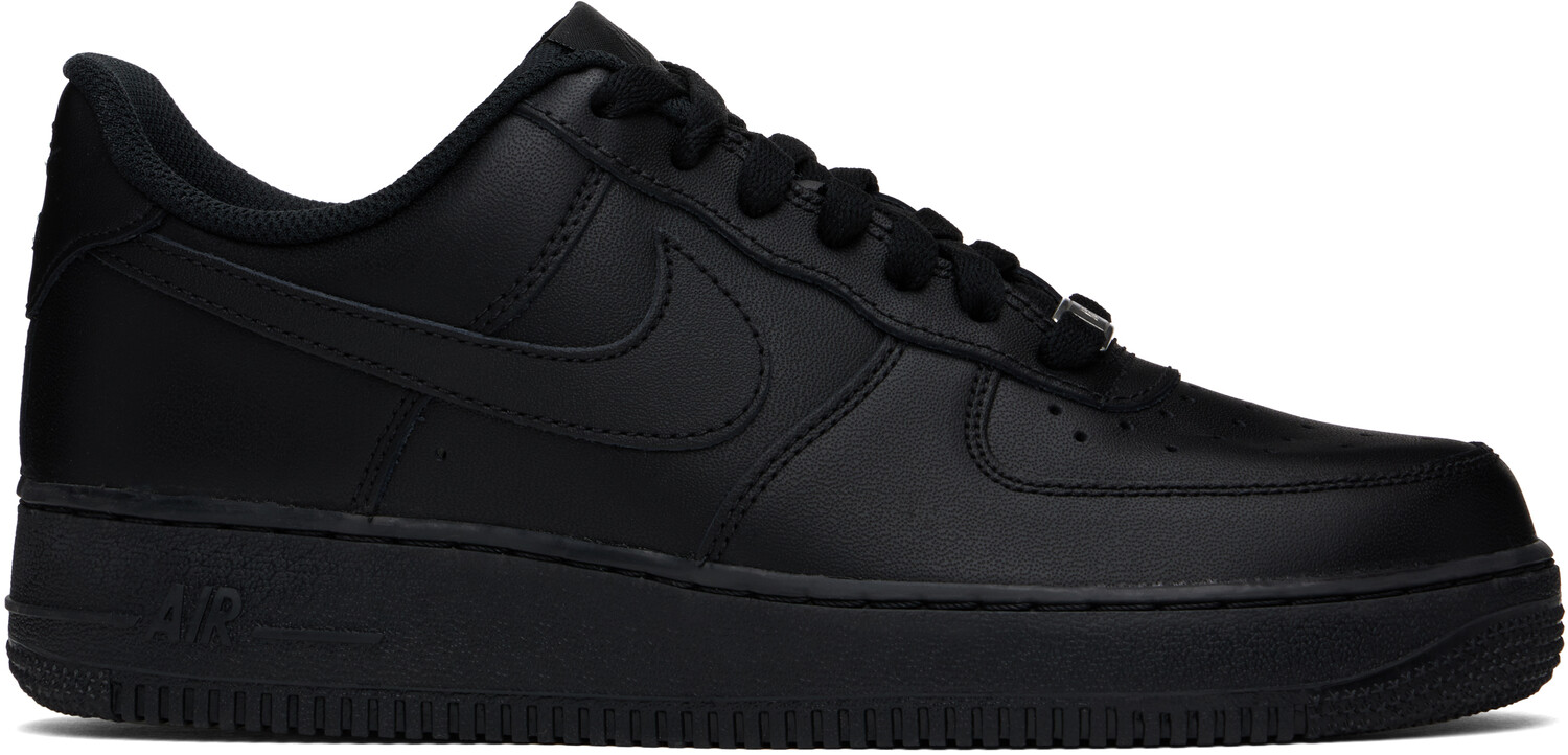 

Черные кроссовки Air Force 1 '07 Nike, черный/черный