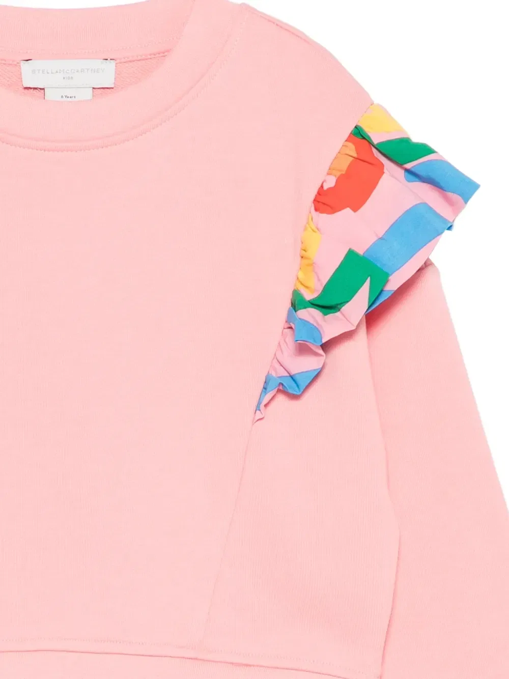 Толстовка с оборками Stella McCartney Kids, розовый — фото 3