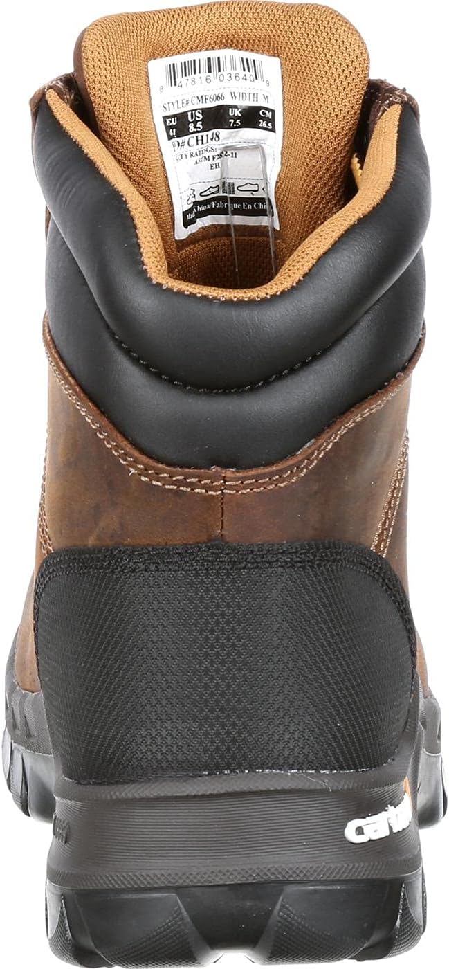Carhartt мужские Rugged Flex 6" Comp Toe строительные ботинки, Brown Oil Tanned Leather — фото 4