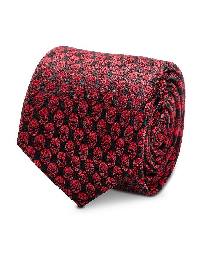 

Галстук классический шелковый с маской Человека-паука Cufflinks Inc, красный