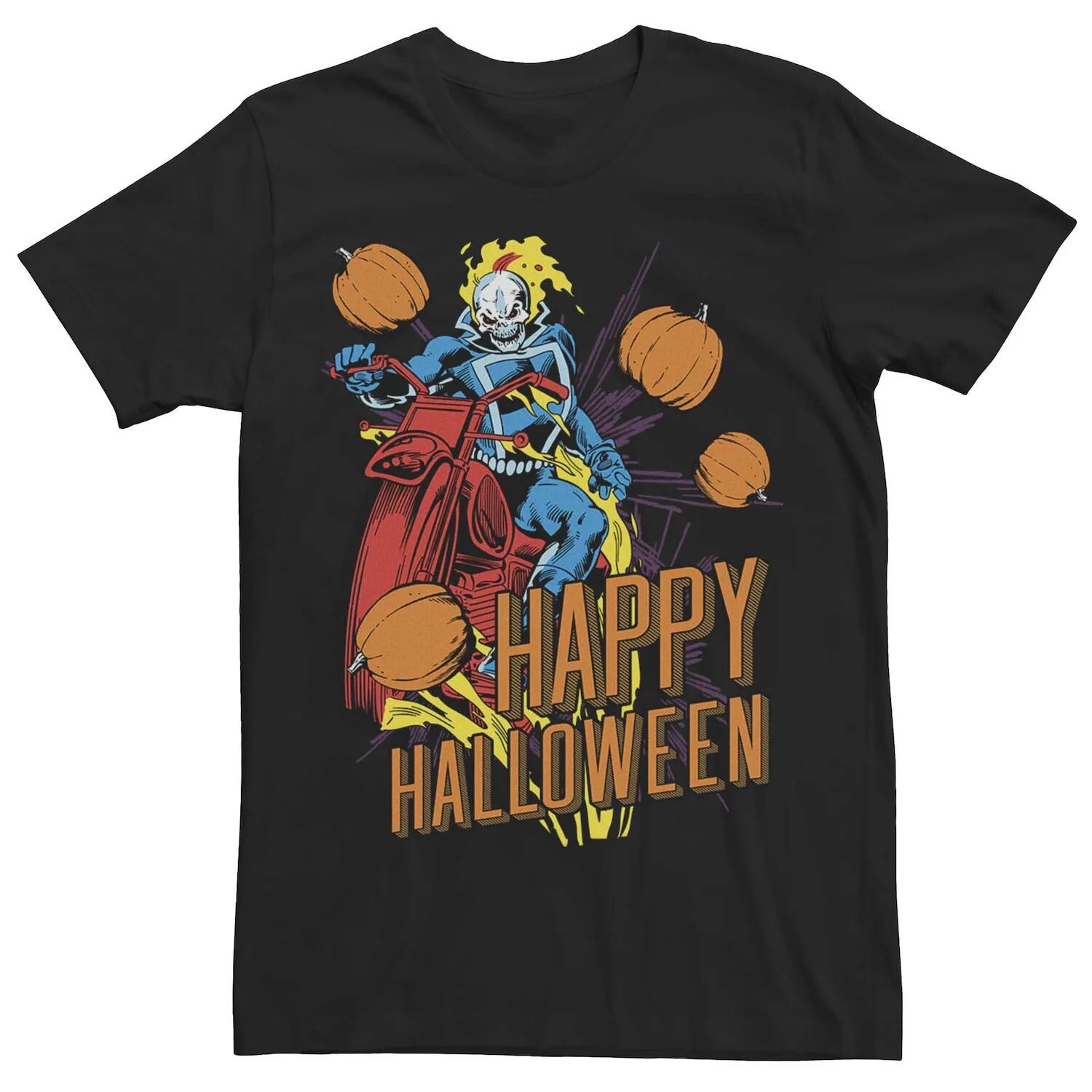 

Мужская футболка Marvel Ghost Rider Happy Halloween Licensed Character