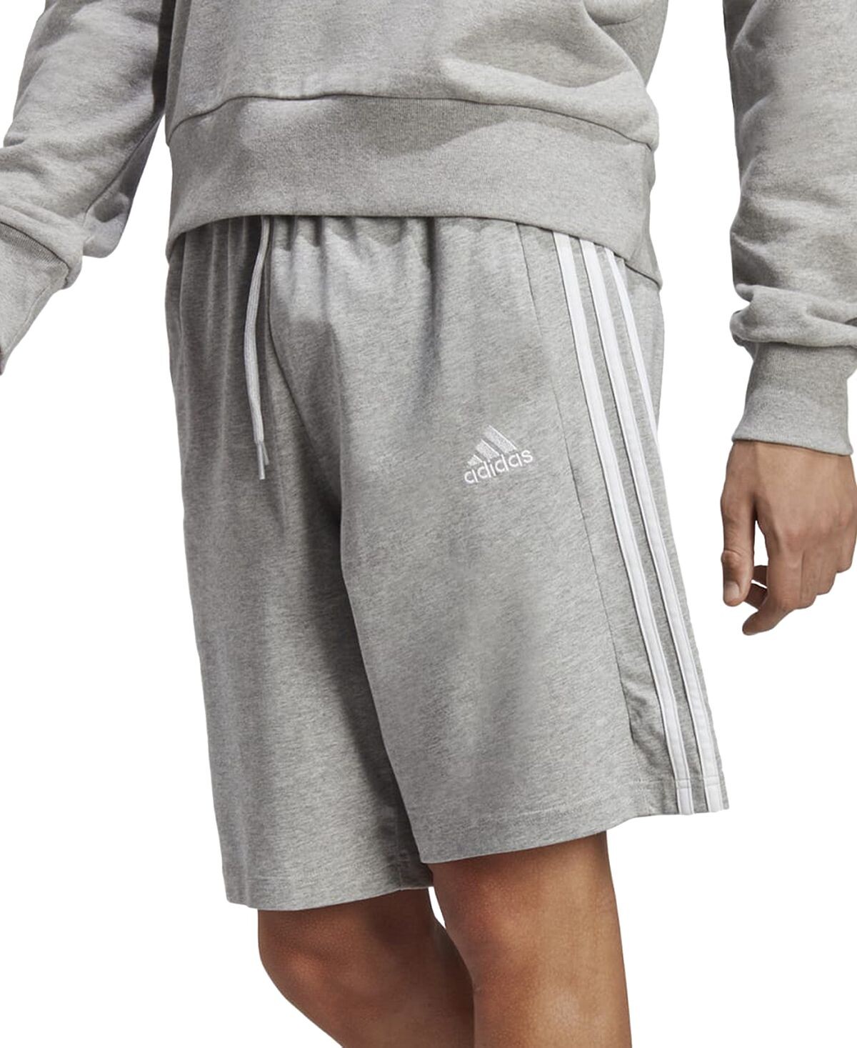 

Мужские шорты Essentials из одинарного джерси с 3 полосками 10 дюймов adidas