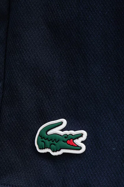 Шорты женские Lacoste, высокие свободные, синий — фото 4