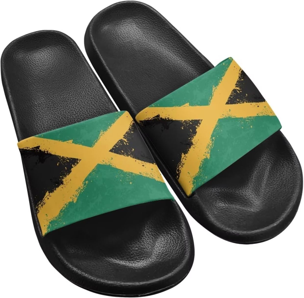 

Тапочки Hechitok для женщин и мужчин, домашние тапочки, шлепанцы для душа, слайды, банные сандалии, легкие, противоскользящие, легко чистятся, Jamaican Flag