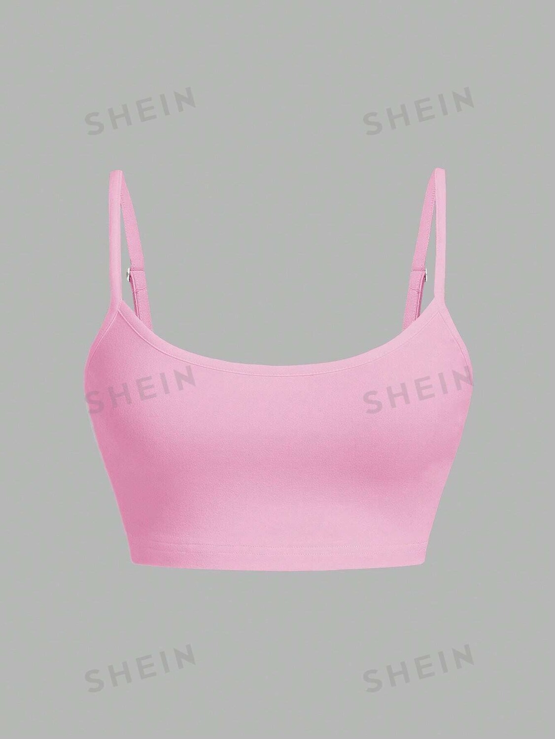 

Топ облегающий Shein Qutie короткий, розовый