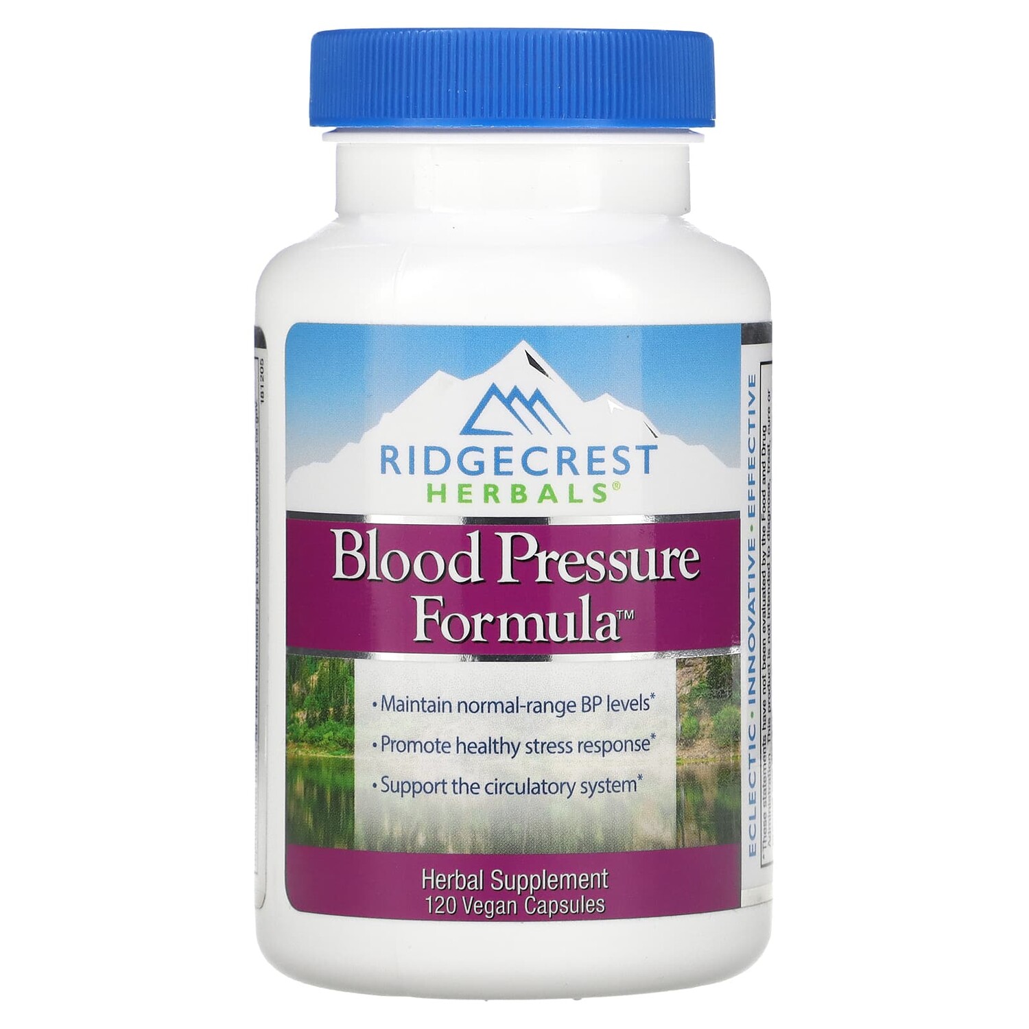 

RidgeCrest Herbals Формула кровяного давления 120 вегетарианских капсул