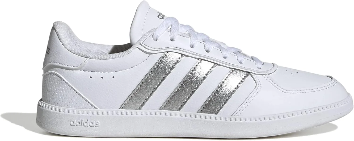 Унисекс кроссовки Adidas Breaknet Sleek, белый/серебряный — фото 2