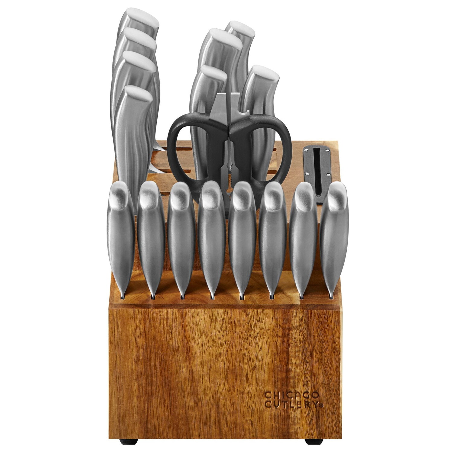 

Набор кухонных ножей Chicago Cutlery Insignia Steel 18 предметов, серый