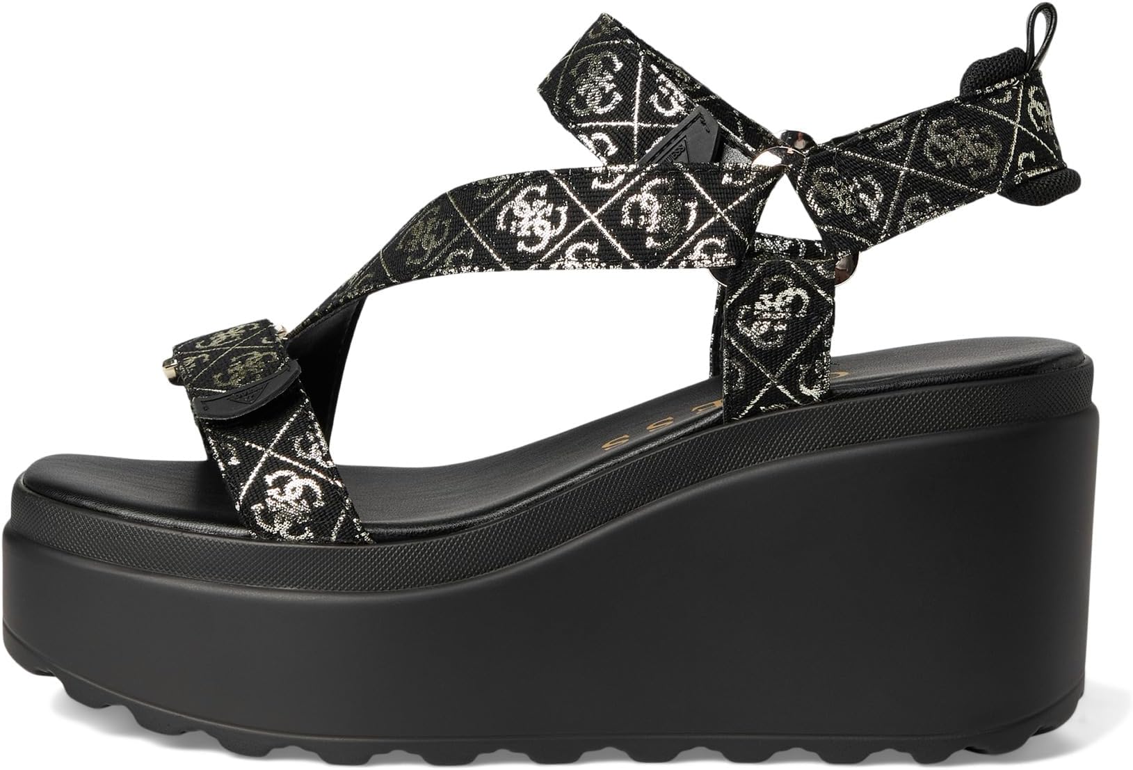 Сандалии GUESS Ocilia, цвет Black 1 — фото 4